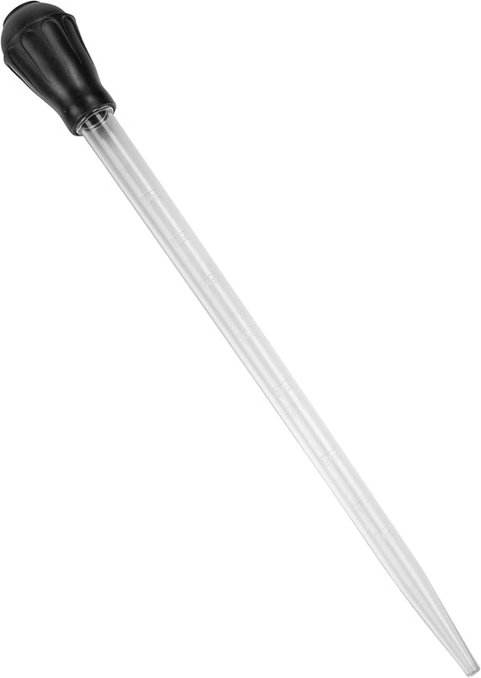 18.7in Long Turkey Baster for Aquarium, 50ml Long Pipette for Fish Tank Coral Food Feeder Syringe Aquarium Water Changer Siphon for Marine Fish Reef Aquatic Plant Spider, Black