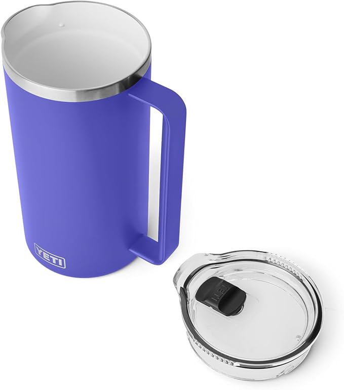 YETI Rambler 64 oz Pitcher, Vacuum Insulated, Stainless Steel with MagSlider Lid, Ultramarine Violet