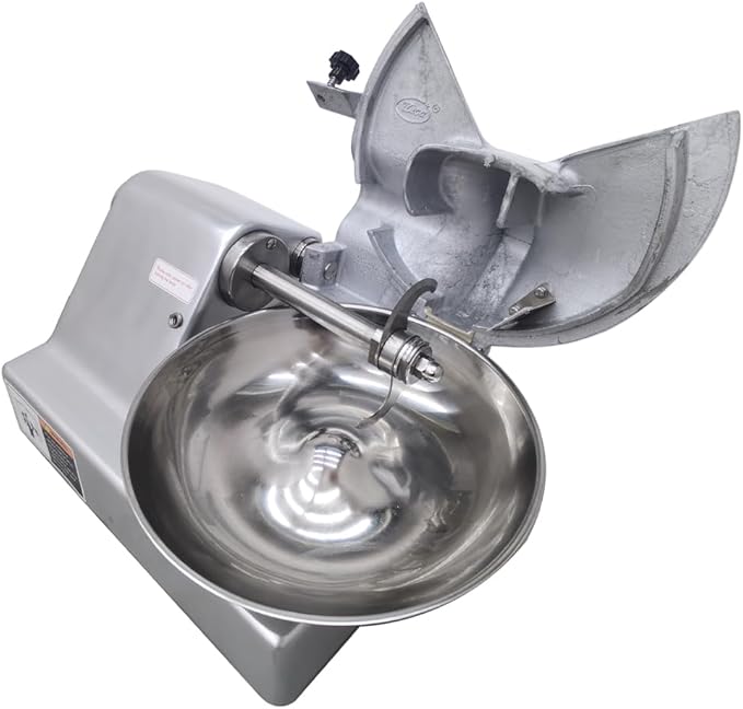 5.5L Commercial Food Processor 550W Electric Meat Vegetable Chopper Multifunctional Food Grinder Blender Cutter for Meat Vegetables Fruits Ginger Garlic 1400r/min