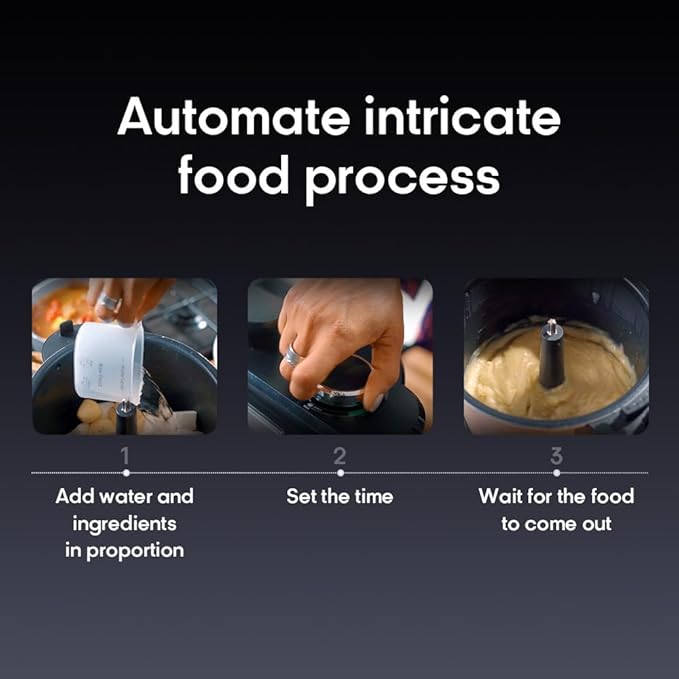 Syinix Swallow Maker Pro – Automatic African Food Swallow Mixer, Food Processor, Food maker, Fufu Machine for Fufu, Pounded Yam, Banku, Semolina, Mashed Potato