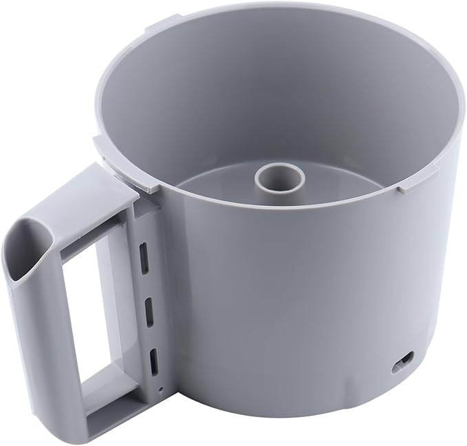 Cutter Bowl Compatible with Robot Coupe R2, R2B, R2N, R2 Dice Food Processor, 3 Quart, Gray, Replace OEM 112204S