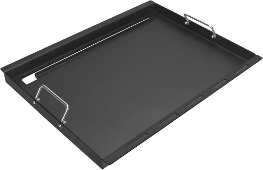 Full-Size Griddle Inserts for Weber Summit 400 Gas Grills, Flat Top Griddle Replacement Parts for Summit E-420 E-450 E-470 S-470, Replace for Weber 67550 Grates