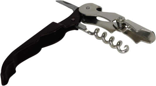 Thirsty Rhino Anggur Double Hinged Waiter's Corkscrew (Set of 4) (Black)