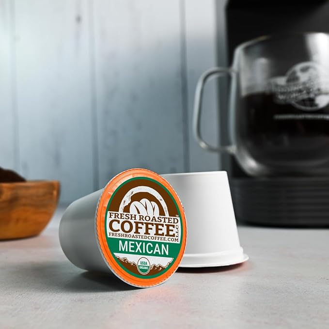 Fresh Roasted Coffee, Organic Single-Origin Variety Pack | USDA Organic, Kosher | K-Cup Compatible, 96 Pods