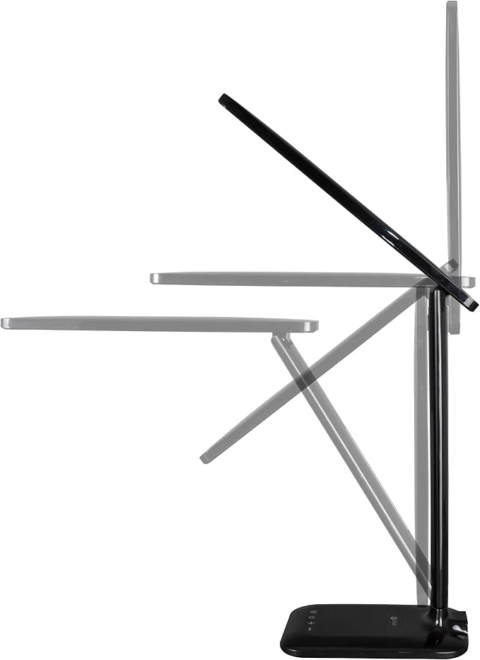 OttLite Slimline LED Desk Lamp – Touch Activated Controls, 3 Brightness Settings, ClearSun LED, Modern Design for Work, Office, or Dorm