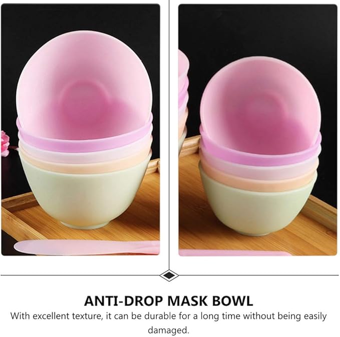 Healifty Silicone Facial Mixing Bowls 3-Pack 5X3.1 Inch Purple Prep Bowls for Face Mask Application Spa and Skin Care Tools