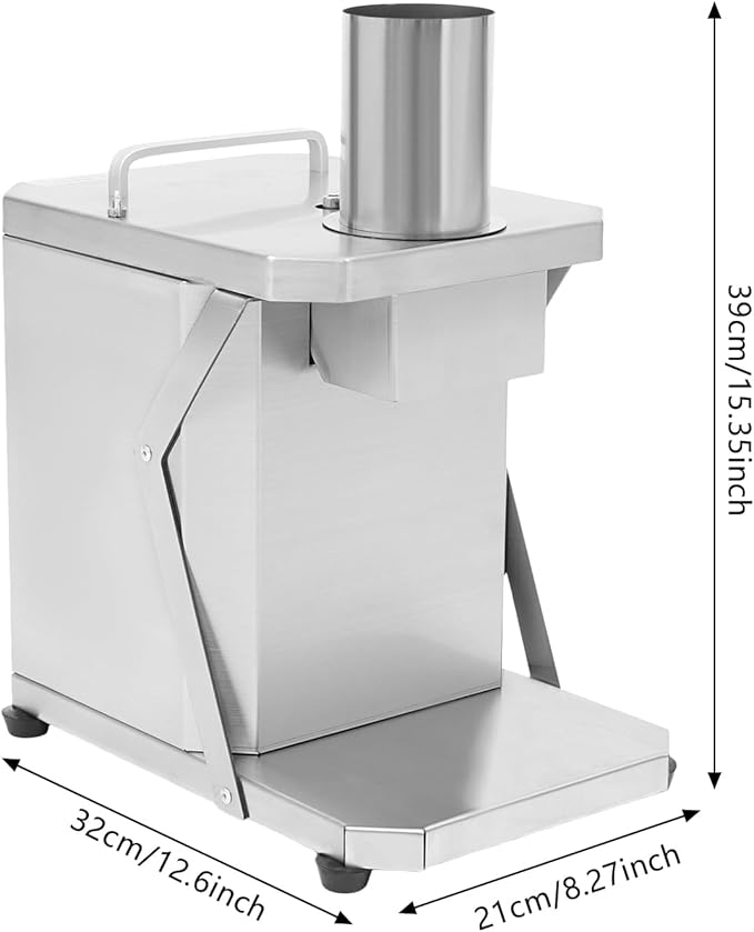 Automatic Dicing Machine, 100W Electric Vegetable Dicer Slicer, Automatic Veggie Fruit Cutting Dicing Machine with 3 Dicing Grid Knives for Milk Tea Shops Restaurants Hotels