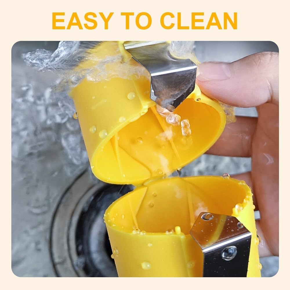 2025 Premium Egg Shell Opener, Egg Shell Cutter Eggs Shell Separator for Raw Eggs, Multifunctional Egg Cutter Egg Cracker Separator for Home Kitchen Gadgets (Yellow Red Pink)