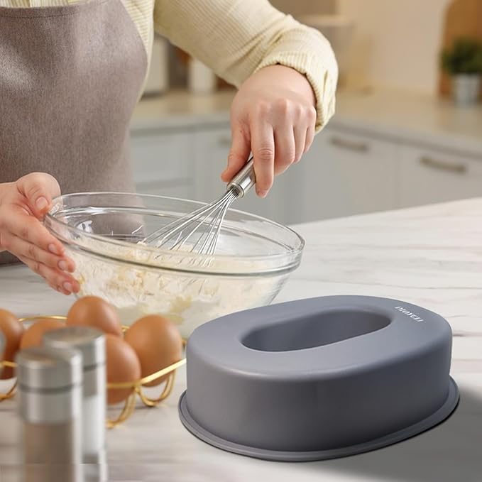 Dioycli Large Number Cake Pans for Baking 3D Cake Silicone Cake Mold DIY Personalized Cake Pan for Birthday and Wedding Anniversary Number 0 Cake Pan of 10 Inch