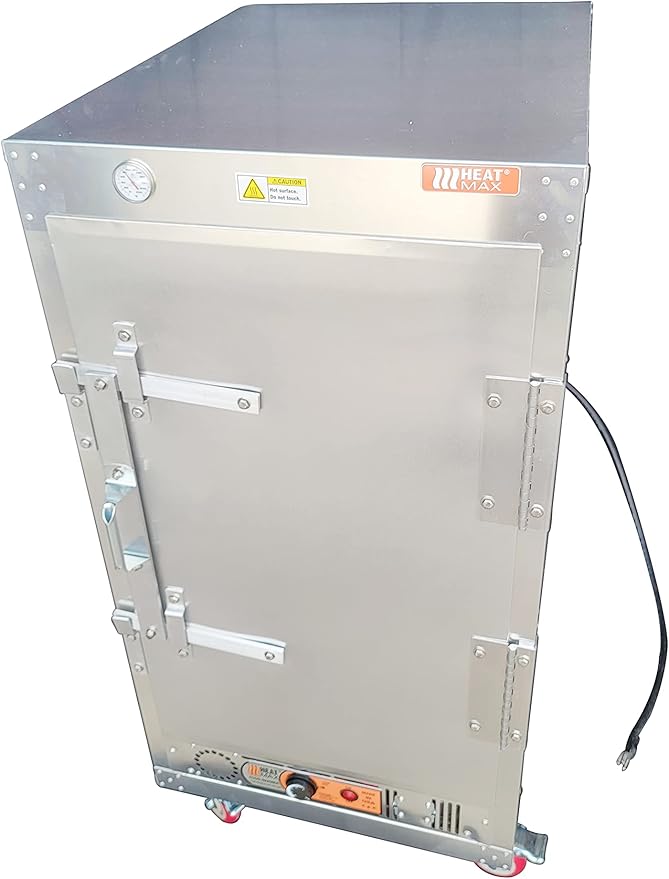 HeatMax 4 Foot Fully Insulated Commercial Electric Food Warmer Holding Cabinet for Full Size Sheet Pans, Churches, Schools, Catering, Fully Assembled, Made in USA with Service and Support, 120V Plug