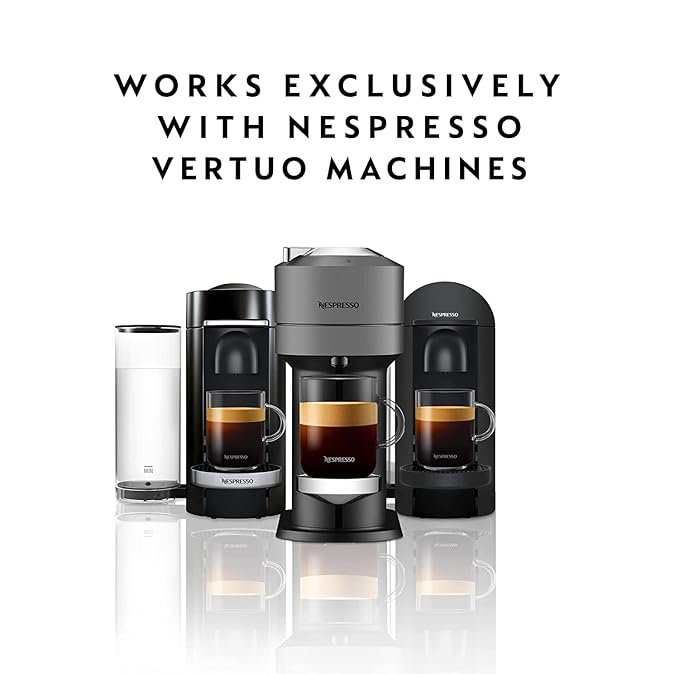 Nespresso Vertuo Altissio Decaffeinato, Dark Roast Espresso, 30 Count Coffee Capsules