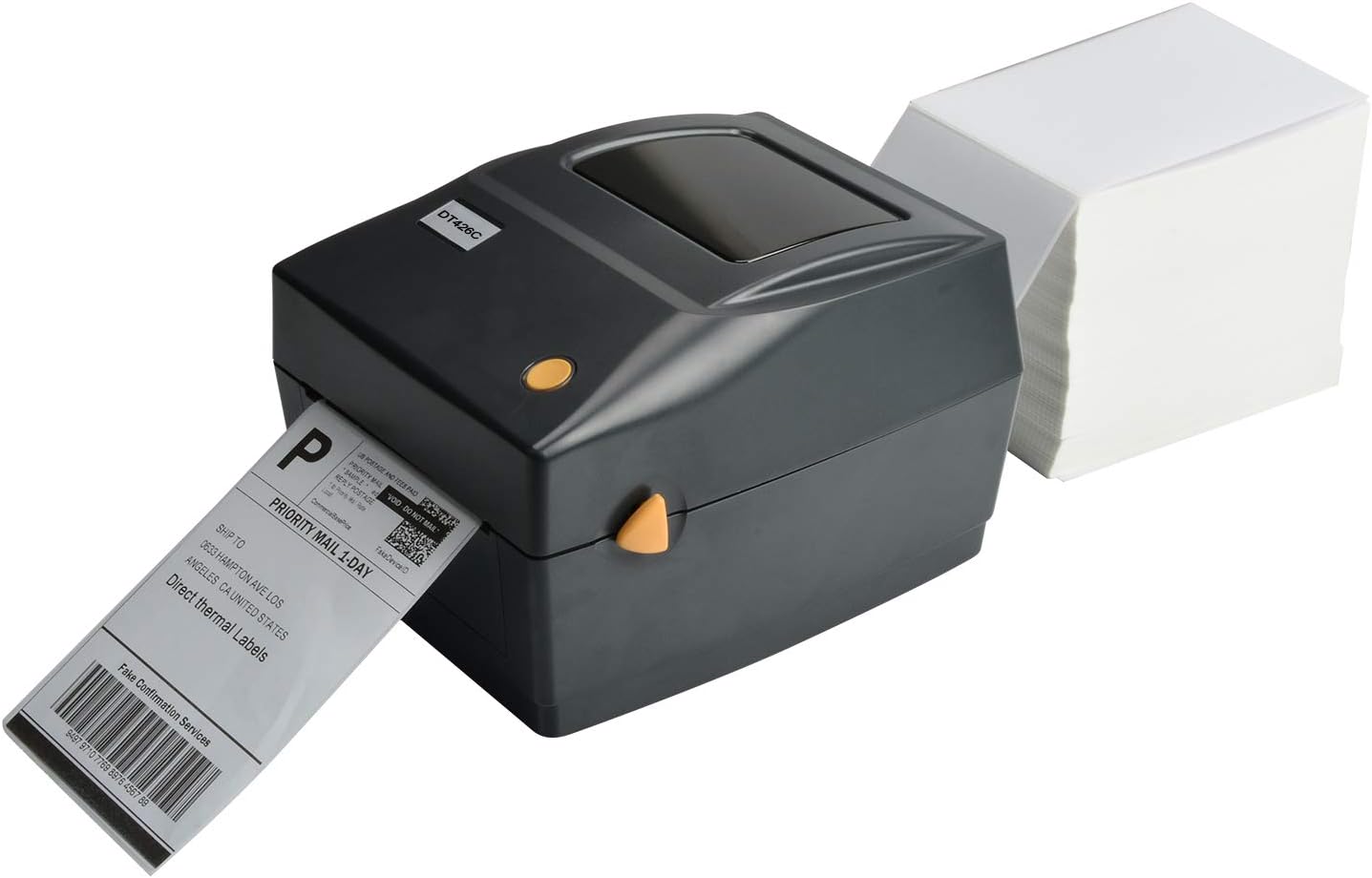4x6 Thermal Labels, FungLam 2000 Fanfold 4" x 6" Direct Thermal Shipping Labels, Thermal Printer Labels with Perforated line, Permanent Adhesive, Compatible Zebra, Rollo Label Printer