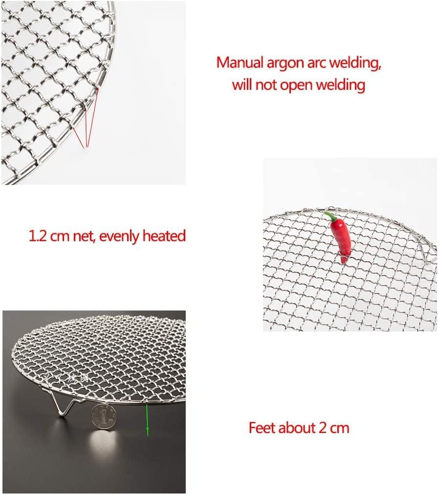 8.3" Round Cooling Rack Baking 304 Stainless Steel Versatile Steaming Grilling Fit Air Fryer,Cake Pan, Oven