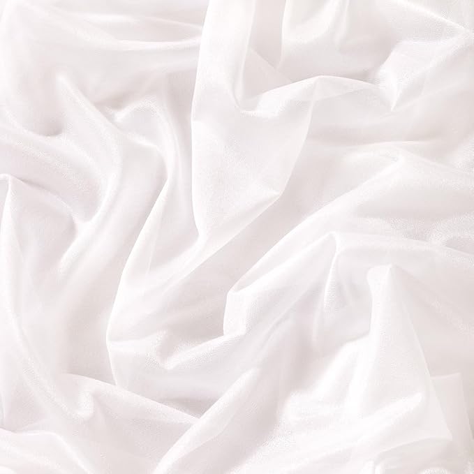 Socomi 10pcs White Gauze Table Runner Chiffon Like Wedding Table Runner 120 inches Long Boho Rustic for Bridal Shower Decorations Baby Shower