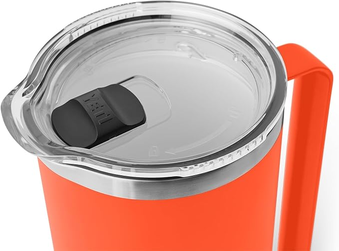 YETI Rambler 64 oz Pitcher, Vacuum Insulated, Stainless Steel with MagSlider Lid, Papaya