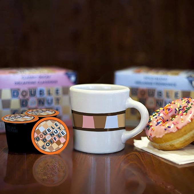 Double Donut Coffee French Vanilla Coffee Medium Roast Flavored Coffee Pods for Keurig K Cups Makers from Double Donut, 48 Count (Pack of 1)
