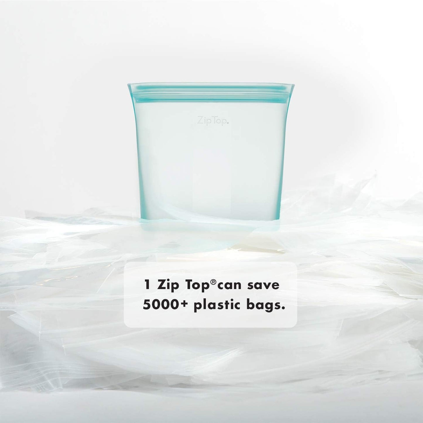 Zip Top Reusable Food Storage Bags | Medium Cup [Lavender] | Silicone Meal Prep Container | Microwave, Dishwasher and Freezer Safe | Made in the USA