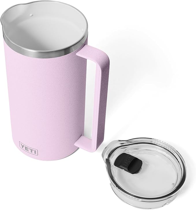 YETI Rambler 64 oz Pitcher, Vacuum Insulated, Stainless Steel with MagSlider Lid, Cherry Blossom