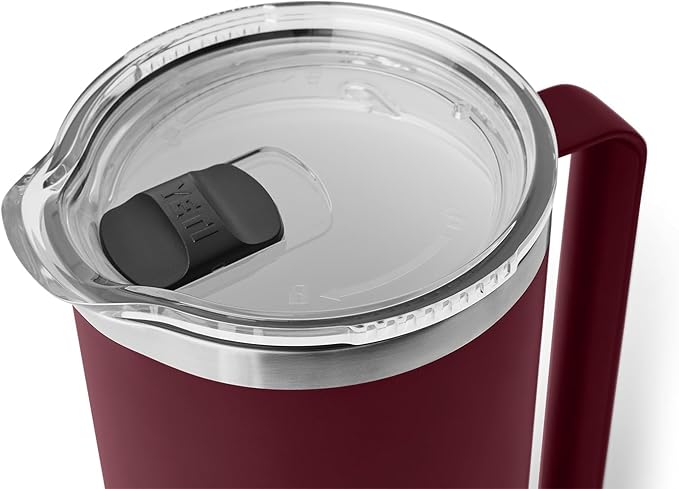 YETI Rambler 64 oz Pitcher, Vacuum Insulated, Stainless Steel with MagSlider Lid, Wild Vine Red