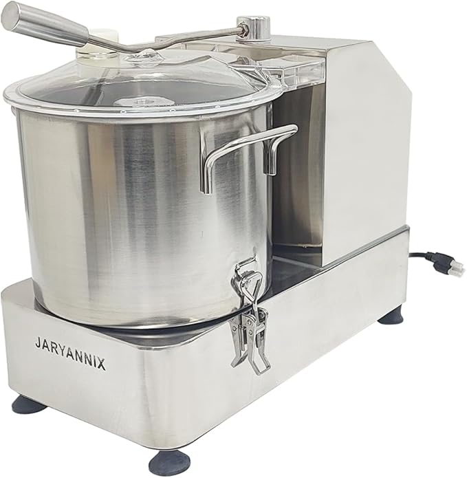 9L Commercial Food Processor Stainless Steel Meat Vegetable Chopper Multifunctional Food Cutter Meat Grinder Meatball Beater 1800W Electric Blender for Fruit Vegetable Grains Garlic