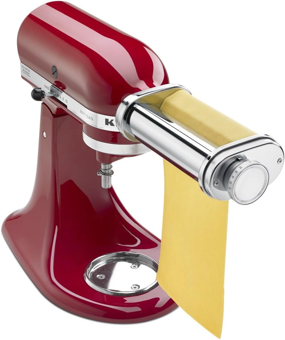 KitchenAid KSMPSA Pasta Roller Attachment, Silver, 1'