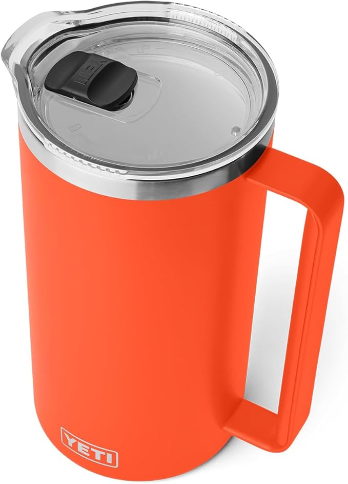 YETI Rambler 64 oz Pitcher, Vacuum Insulated, Stainless Steel with MagSlider Lid, Papaya
