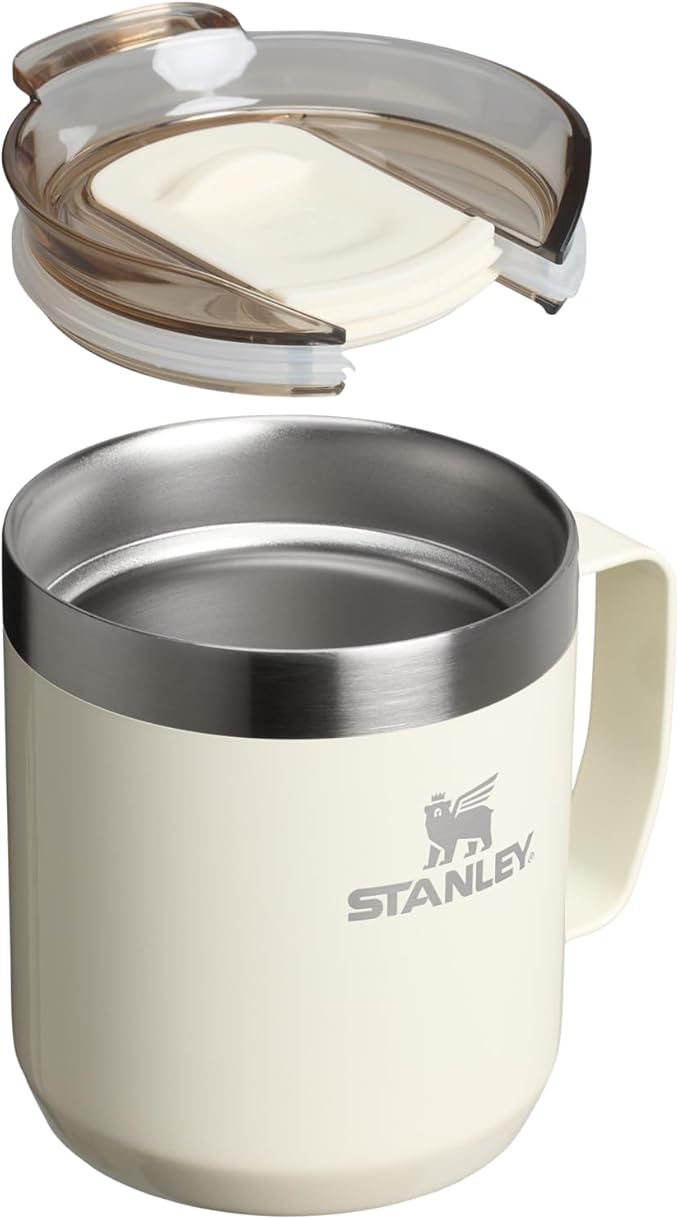 STANLEY Everyday Camp Mug | Drink Through Lid | Cup for Coffee, Tea and Drinks | Insulated Stainless Steel Coffee Mug | BPA-Free
