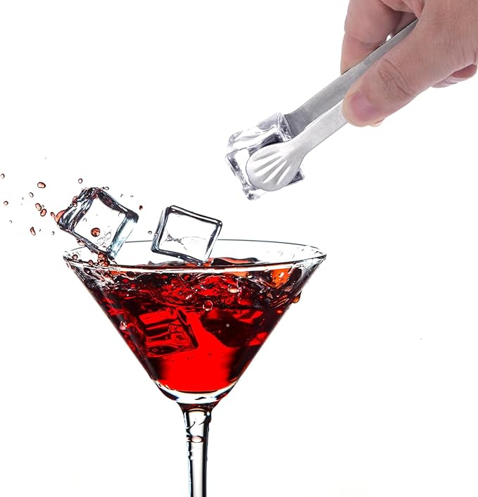 Serving Tongs Kitchen Tongs,Buffet Tongs, Stainless Steel Food Tong Serving Tong,small tongs12 Pack (5 Inch(12 pack))