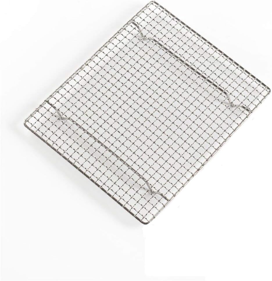 304 Stainless Steel Cooling Rack Versatile Baking Rack Heat Resistant Rust Proof Sturdy Grate 10.6"*10.6"