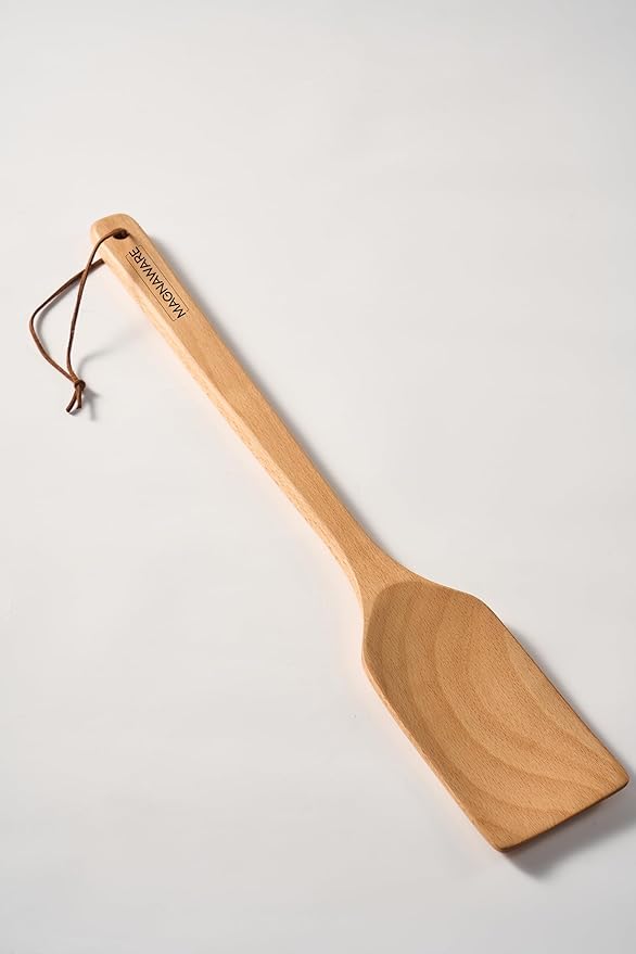 Extra Long Wooden Spatula - 18-inch Heavy Duty Stir Paddle for Cooking in Big Pots - Big Cooking Spoon For Cajun, Brewing, Grill, Mixing, Stirring - Solid Natural Hard Wood Large Spatula