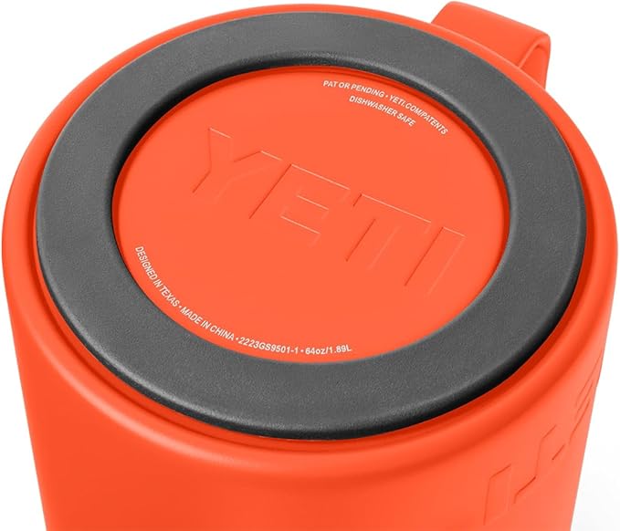 YETI Rambler 64 oz Pitcher, Vacuum Insulated, Stainless Steel with MagSlider Lid, Papaya