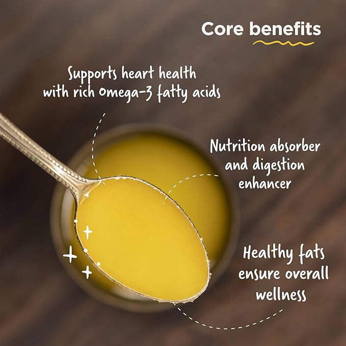 Full Moon A2 Ghee | Cultured, Grass-Fed Desi Cow Clarified Butter | Healthy Butter Alternative | Made in Small Batch | Keto & Paleo Friendly,Ayurvedic Cooking Superfood from Two Brothers Organic Farms