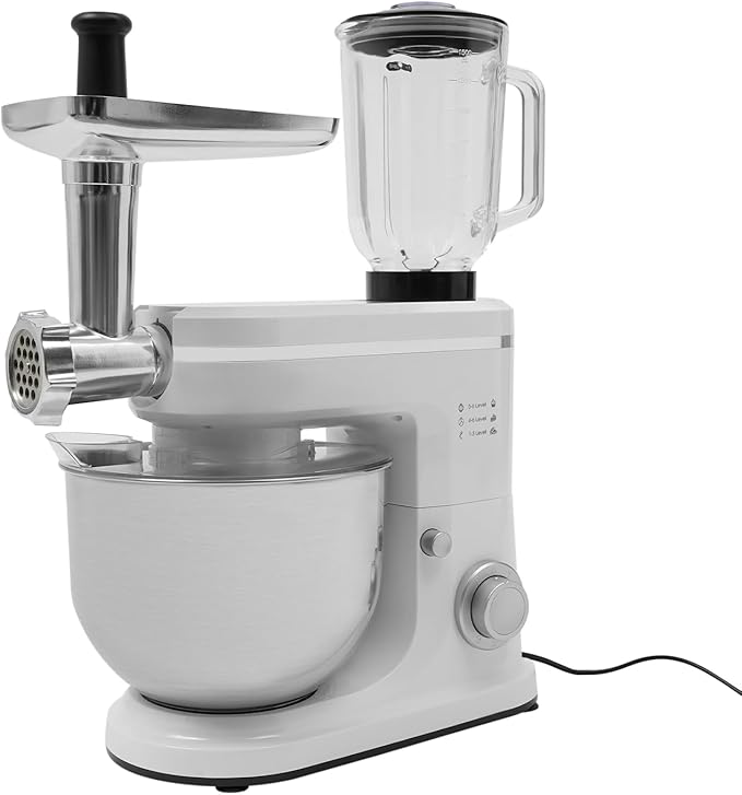 Stand Mixer, 6.34Qt Electric Food Mixer 700W 6+1 Speed Kitchen Electric Mixer with Dough Hook, Mixing Beater, Egg Whisk