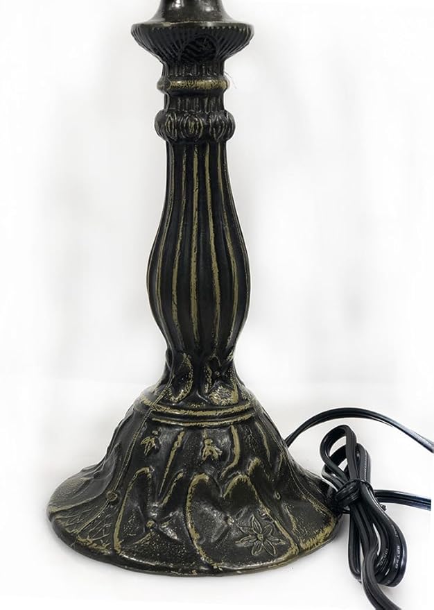 HUIMEIJU Table lamp Base with 10-14 inch lampshade, Tiffany Table lamp Base(Circular)