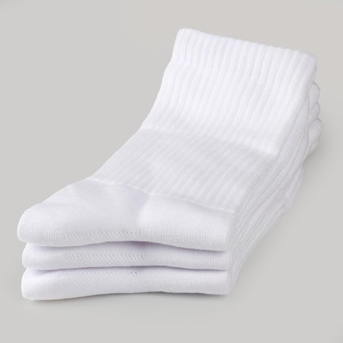 COTTON DAY Women's Soft Combed Cotton Dress Socks Seamless Toe Black White Gray Navy Blue Brown Beige