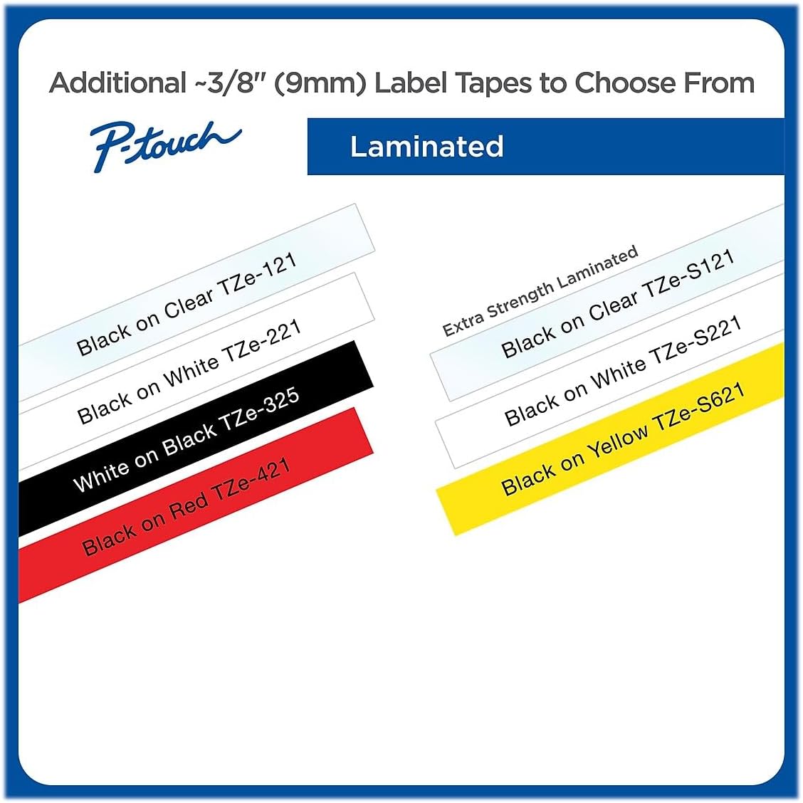Brother Genuine P-Touch TZe-2212PK ~1" (24mm) Laminated Label Tape for use with Compatible Brother Label Makers