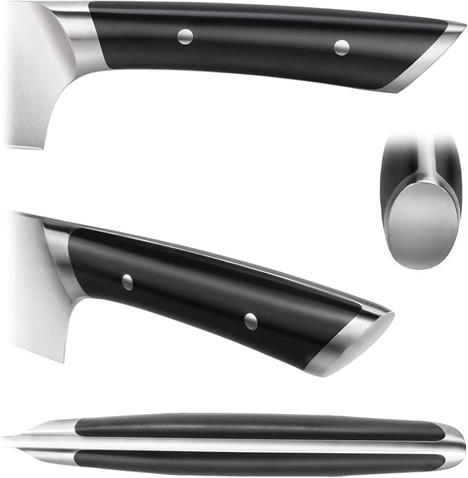 Cangshan HELENA Series German Steel Forged 4-Piece Fine-Edge Steak Knife Set (Black)
