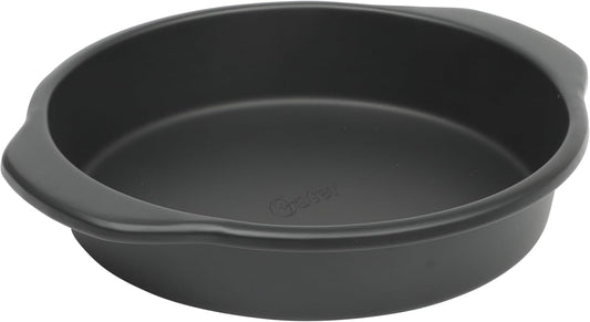 Oster Teston 9" Round Nonstick Carbon Steel Cake/Bake Pan - Matte Black