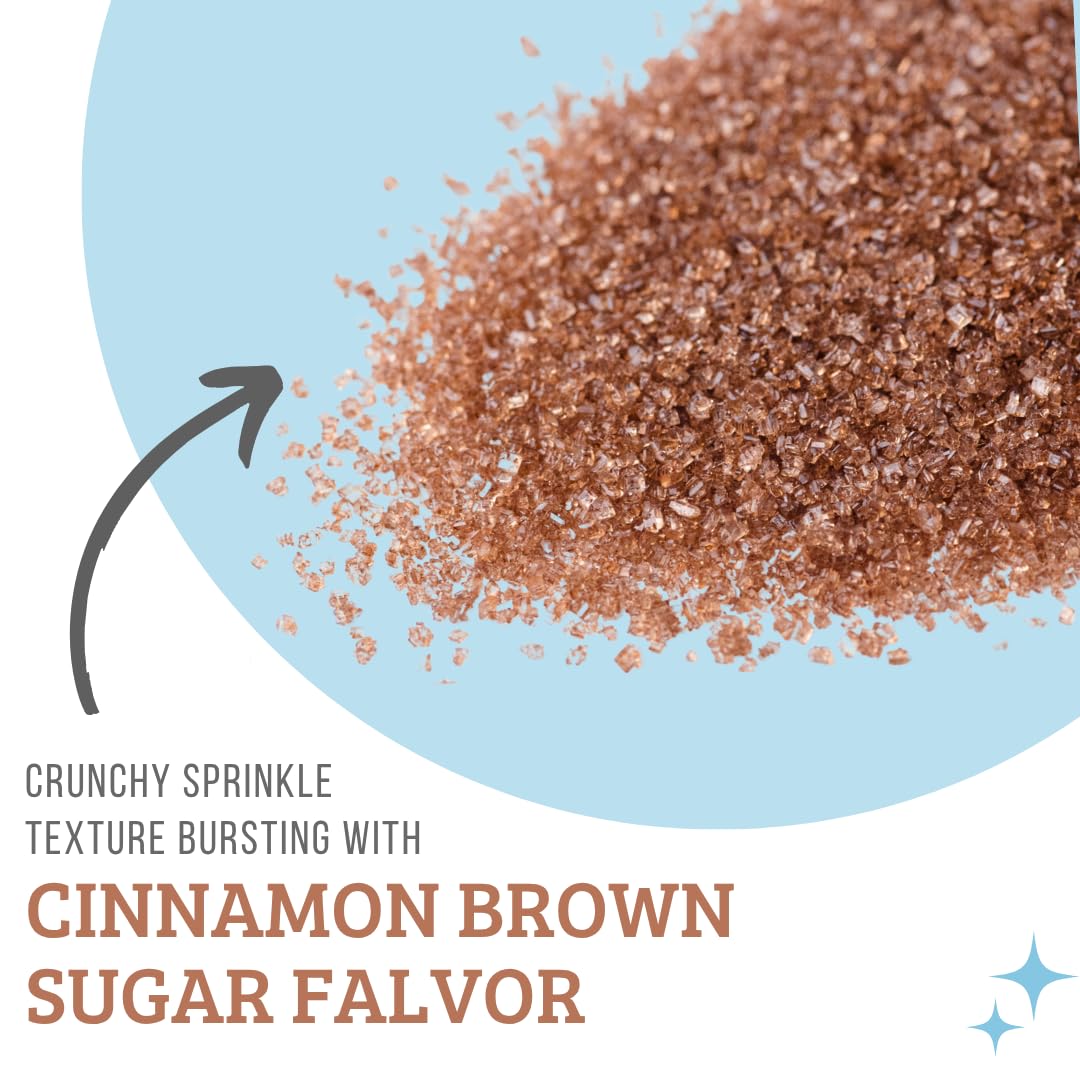 Sweets Indeed Sprinkles, Edible Sprinkle Sugar Mix, Perfect for Cake Decorations, Baking, Ice Cream, Cookies, Cupcake Topper (Cinnamon Brown Sugar)