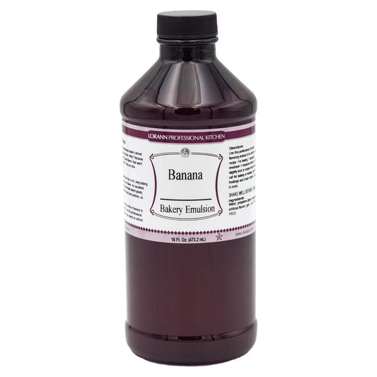Lorann Oils Banana Bakery Emulsion: True Banana Emulsion, Ideal for Boosting Fruit Tones in Cakes, Cookies & Desserts, Gluten-Free, Keto-Friendly, Banana Extract Substitute Essential for Your Kitchen