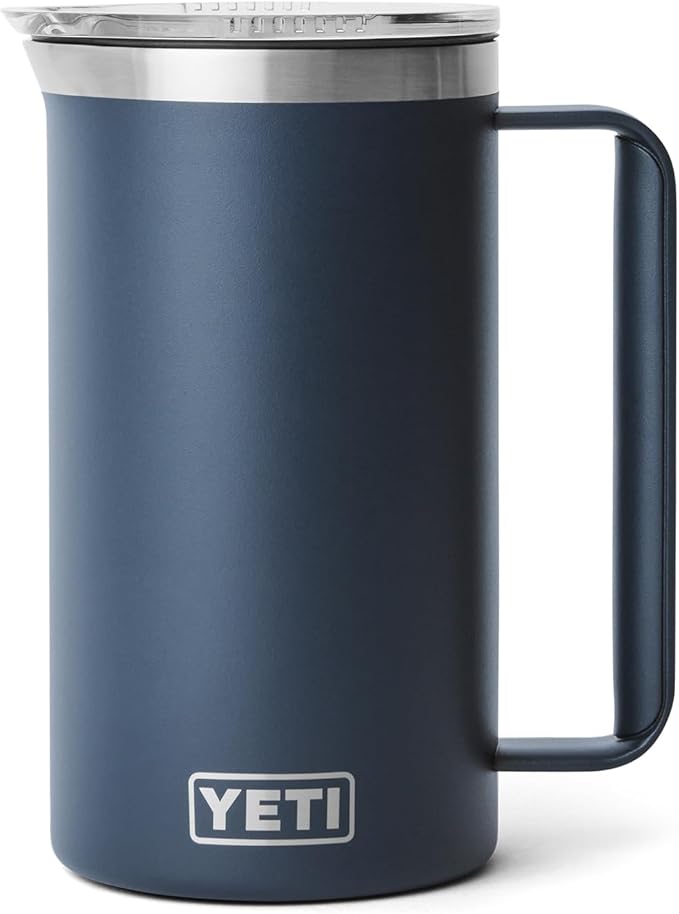YETI Rambler 34 oz Pitcher, Vacuum Insulated, Stainless Steel with MagSlider Lid, Navy