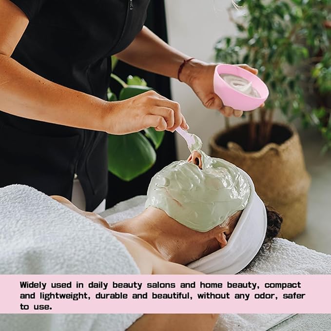 4 Inch Diy Silicone Facial Mask Mixing Bowl, 4 PCS Home Use Microwavable Silicone Facial Mud Bowl for Facial Mask, Mud Mask and Other Skincare Products, Cosmetic Beauty Tool for Home Salon,Pink