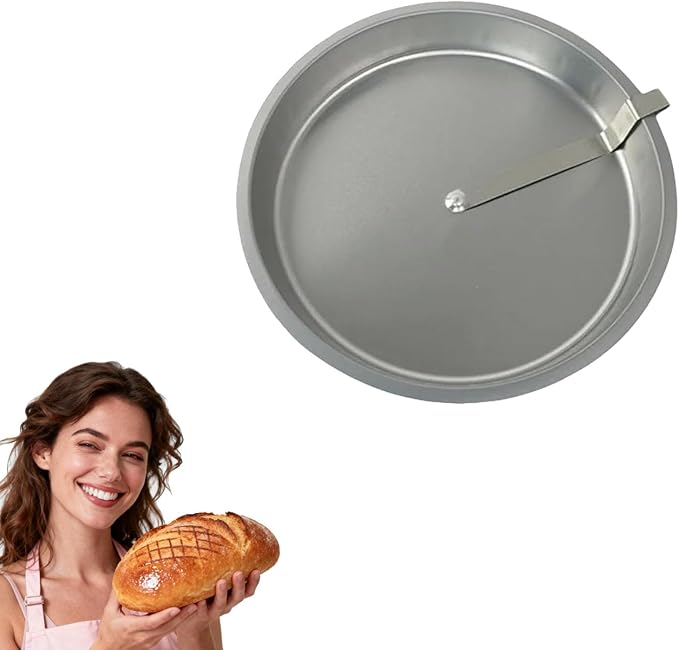 9.7" Easy Release Cake Pan For Baking, Cake Pan With Lever, CakePan With Swivel Blade, Quick Release Easy Out CakePan, Round Cake Baking Pans Tins, Non-Stick, Effortlessly Bake (1PC)