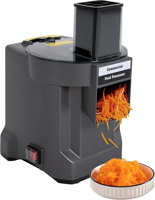 3-in-1 Commercial Electric Vegetable Processor, Electric Vegetable Slicer Shredder Dicer and Chopper, 110W Food Processor Machine with 3 Blades for Slicing Shredding Dicing, Slitting Home Use