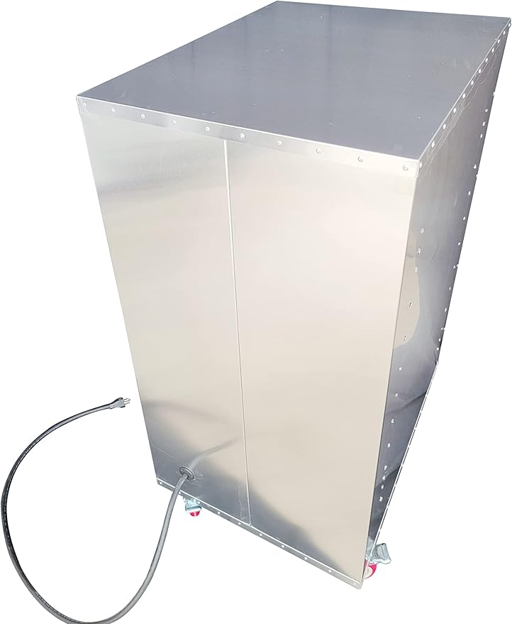 HeatMax 4 Foot Fully Insulated Commercial Electric Food Warmer Holding Cabinet for Full Size Sheet Pans, Churches, Schools, Catering, Fully Assembled, Made in USA with Service and Support, 120V Plug
