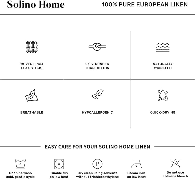 Solino Home Linen Table Runner 90 Inches Long - Athena, 100% Pure Linen Chambray Navy 14 x 90 Inch Table Runner for Dining, Fall, Autumn, Thanksgiving, Holiday