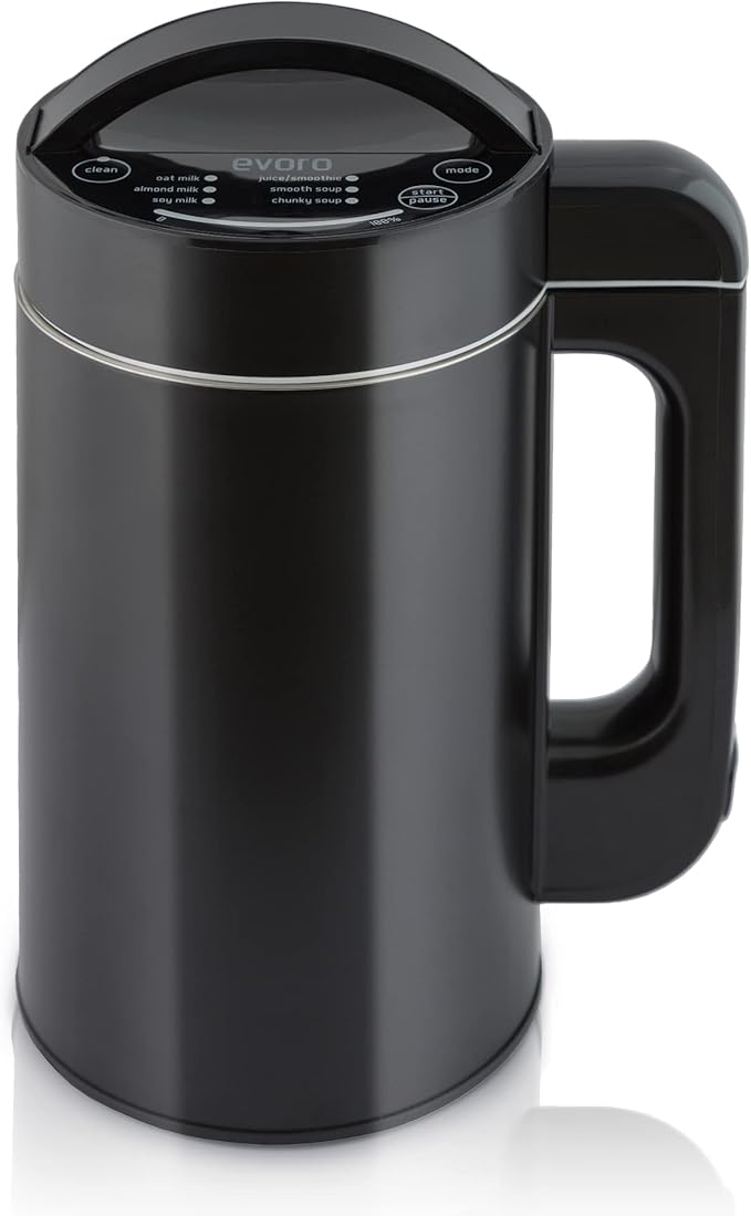 Nut Milk Maker Machine • 40oz • Make Delicious and Healthy Plant Milks In Minutes With Press Of A Button • Oat, Almond, Soy, Coconut, Cashew, Macadamia, Hemp and more • 6-in-1 Multi-Functional (also