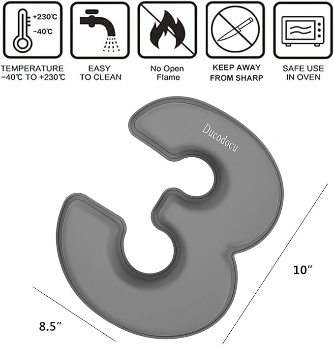 Ducodocu Silicone Number Cake Pan Large 3D Number Cake Mold Baking Forms Novel Cake Tins DIY Baking Mold for 13/31th Birthday Wedding Anniversary 10 inch Number of 1&3