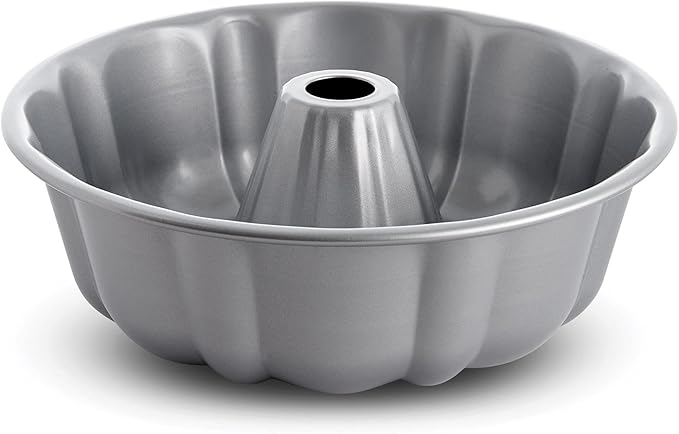 Mrs. Anderson's Baking Non-Stick Fluted Cake Pan, European Carbon Steel, PFOA Free, 10-Inch