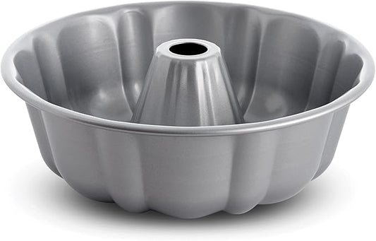 Mrs. Anderson's Baking Non-Stick Fluted Cake Pan, European Carbon Steel, PFOA Free, 10-Inch